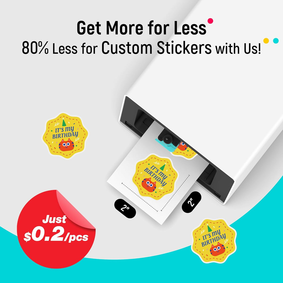 Pixcut S1 Color Sticker Printer & Cutting Machine - All-In-One Sticker Maker for DIY Crafts, Custom Labels & Gifts. Thermal Dye-Sublimation Photo Printer, 300 DPI, Precise AI Auto-Cutting