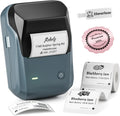 NIIMBOT B1 Portable Thermal Label Maker - Compact Bluetooth Printer for Home, Office, and School Use - Monochrome Printing in Stylish Blue