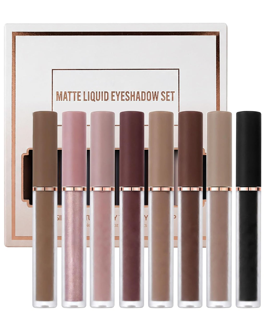 Transform Your Look with the 8-Color Liquid Matte Eyeshadow Kit - High Pigment, Waterproof, and Long-Lasting for Stunning Everyday Glam!