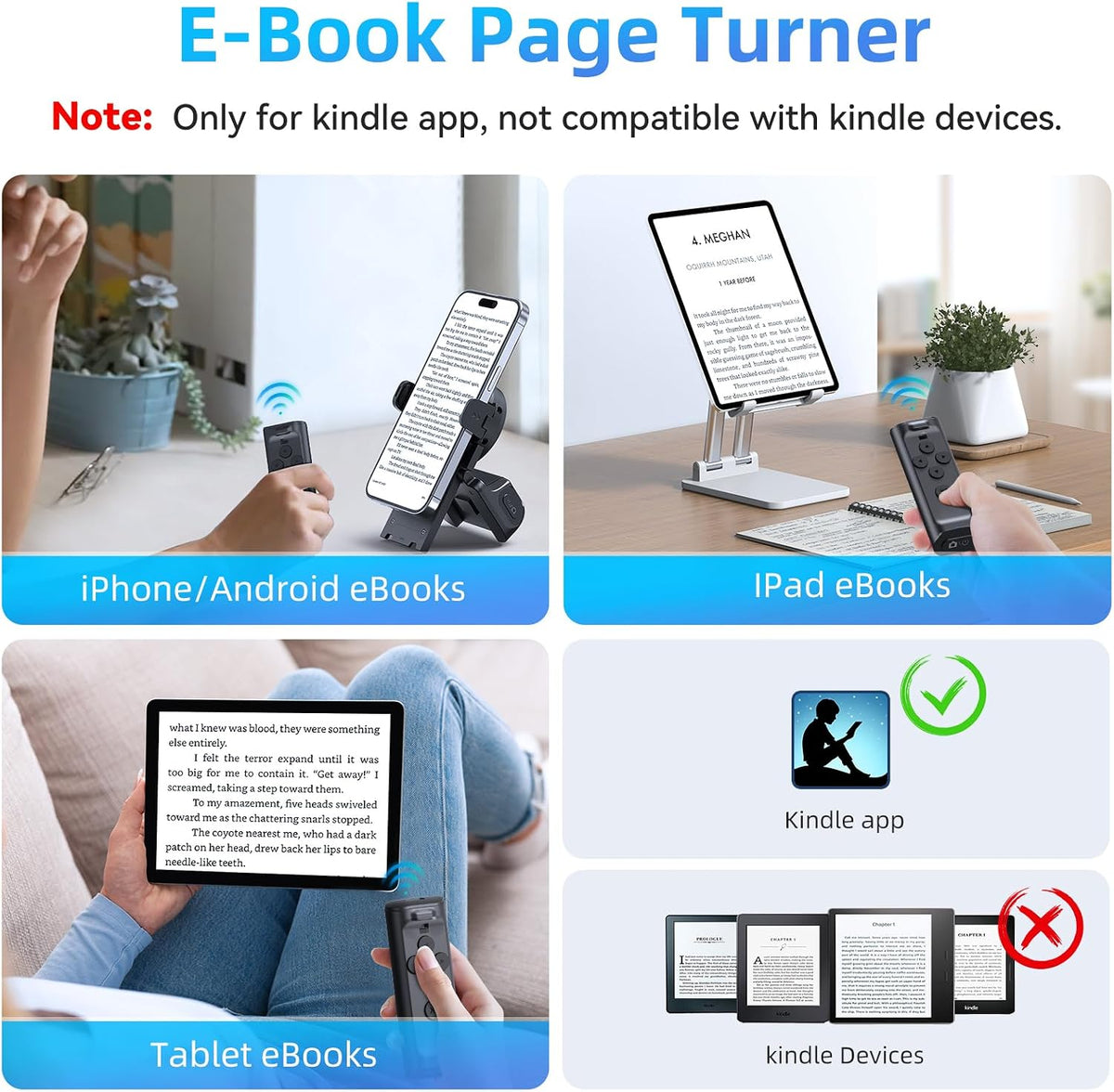 Ultimate TikTok Scrolling Remote with 360° Phone Stand - Perfect for E-Book Reading and Video Control!