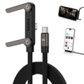 Experience Lightning-Fast Charging with the 240W USB C to USB C Invisible Holder Charger Cable - 5FT Braided Design for Ultimate Convenience