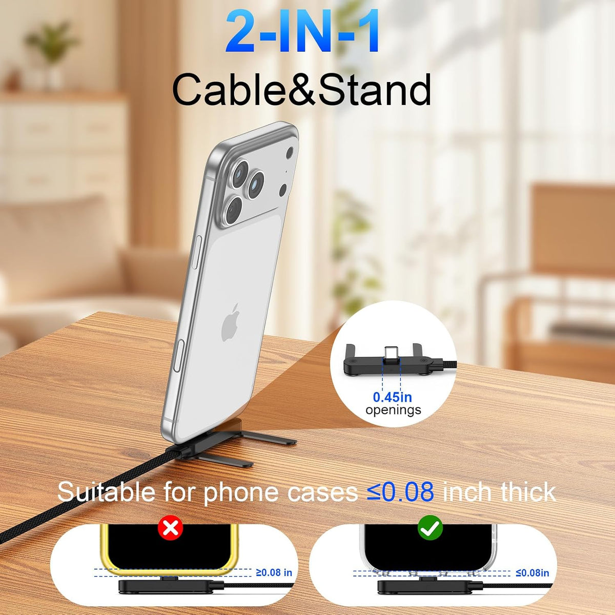 Experience Lightning-Fast Charging with the 240W USB C to USB C Invisible Holder Charger Cable - 5FT Braided Design for Ultimate Convenience