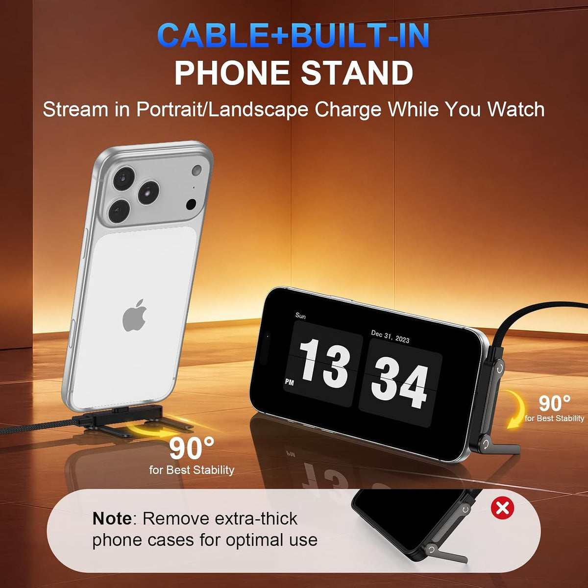 Experience Lightning-Fast Charging with the 240W USB C to USB C Invisible Holder Charger Cable - 5FT Braided Design for Ultimate Convenience