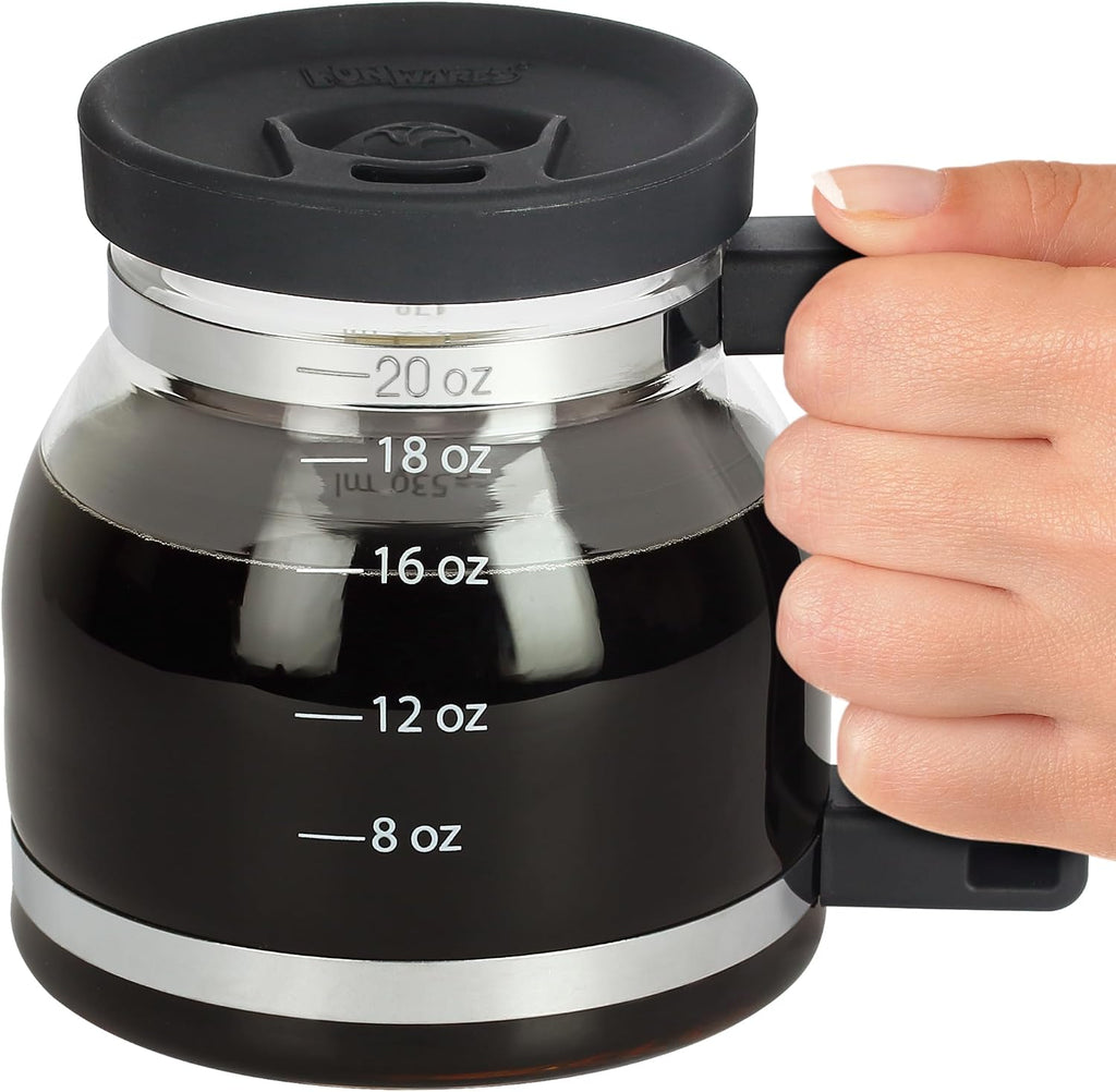 Cupa Joe Coffee Mug – 20oz Borosilicate Glass Diner Pot with Spill-Proof Lid – The Perfect Funny Gift for Coffee Lovers, Dads, and Office Goers!
