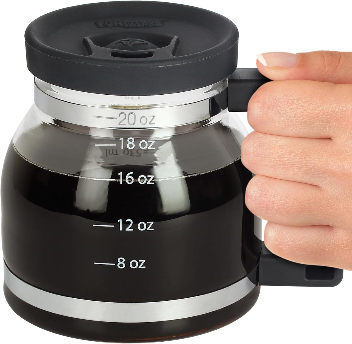 Cupa Joe Coffee Mug – 20oz Borosilicate Glass Diner Pot with Spill-Proof Lid – The Perfect Funny Gift for Coffee Lovers, Dads, and Office Goers!