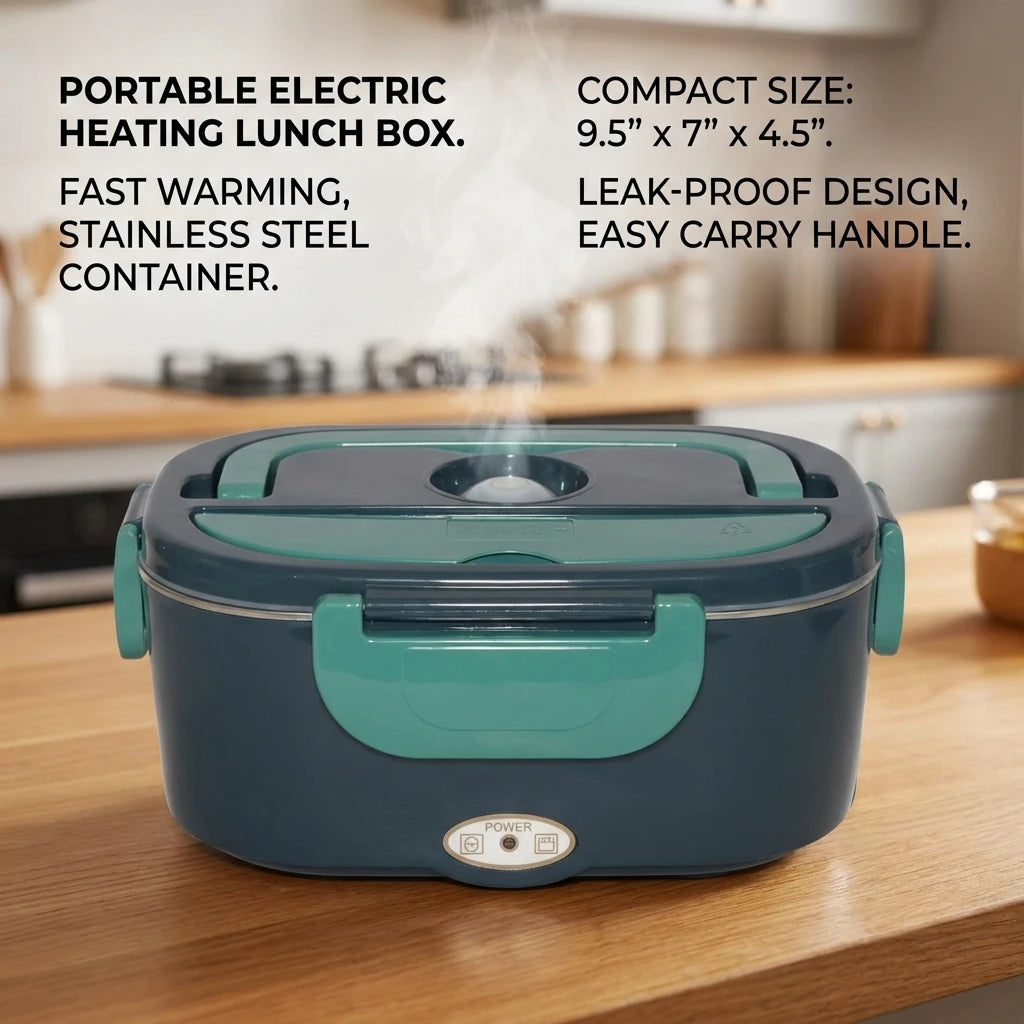 Revolutionize Your Mealtime with the 1.5L 60W Electric Portable Lunch Box – Perfect Leak-Proof Food Warmer for Home and Car!