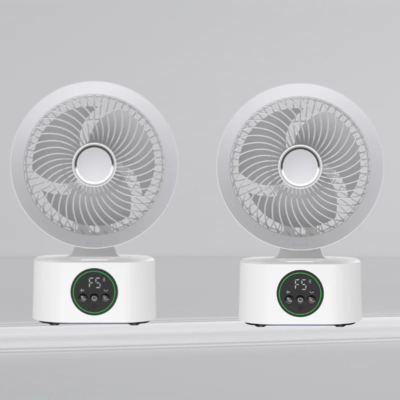 Experience Ultimate Comfort with Our Portable Wall-Hanging Fan: Rechargeable USB Electric Folding Fan with Nightlight and Natural Wind Function