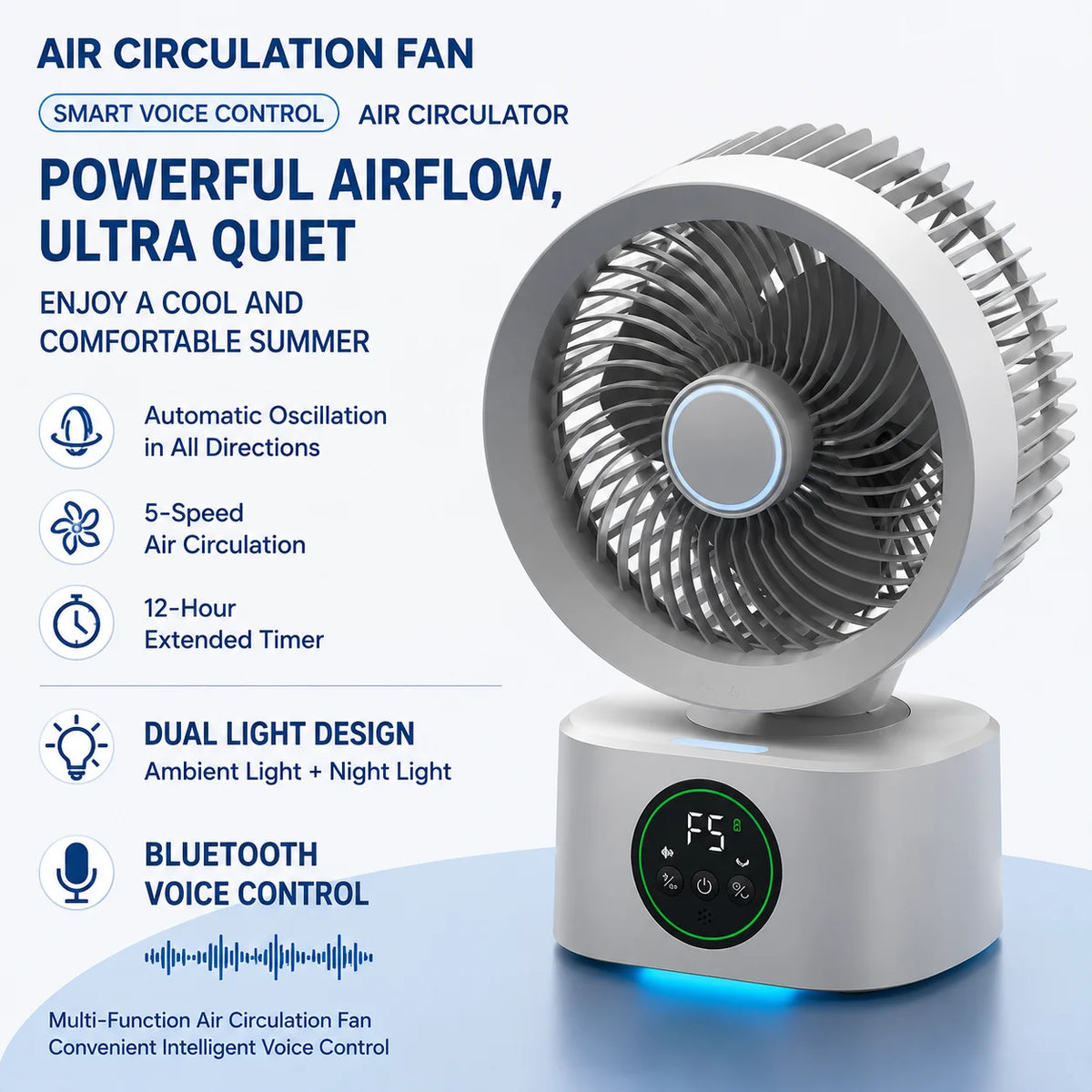 Experience Ultimate Comfort with Our Portable Wall-Hanging Fan: Rechargeable USB Electric Folding Fan with Nightlight and Natural Wind Function