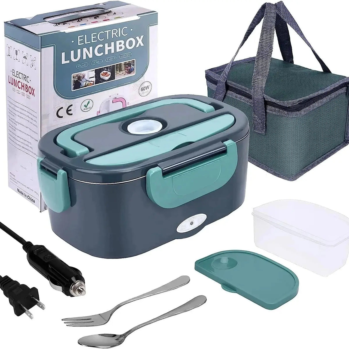 Revolutionize Your Mealtime with the 1.5L 60W Electric Portable Lunch Box – Perfect Leak-Proof Food Warmer for Home and Car!
