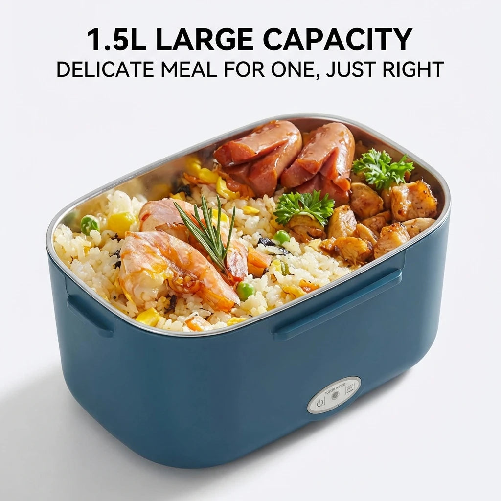 Revolutionize Your Mealtime with the 1.5L 60W Electric Portable Lunch Box – Perfect Leak-Proof Food Warmer for Home and Car!